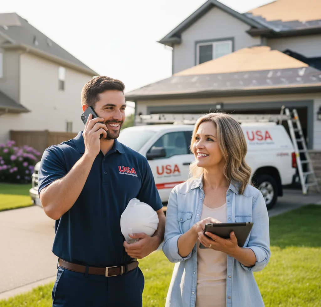 USA Roof Repair Experts customer support in Stone Lake